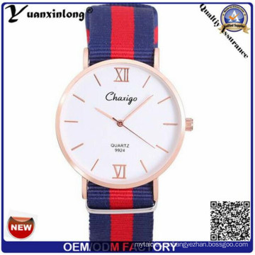 Yxl-475 venta caliente de cuarzo de nylon correa de reloj de Nato hombre, correa de nylon reloj para mujer de moda señoras reloj muñeca